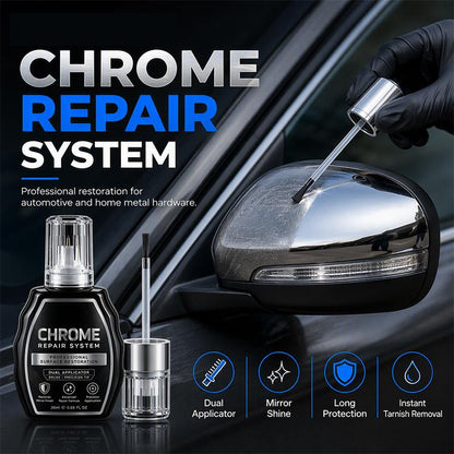 🥳HEISSER SALE 2026🥳💞50.000+ VERKAUFT! ✨🚗 Chrom-Restaurierungs-Set – Entfernt Oxidation & bringt metallischen Hochglanz | Premium Qualität