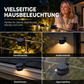 Wasserdichte solarbetriebene LED-Außenleuchten für Dachrinnen und Wände