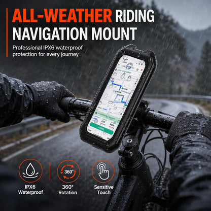 🏍️ 50% RABATT! 📱 Handyhalterung Motorrad & Fahrrad – Wasserdicht & 360° drehbar ✨