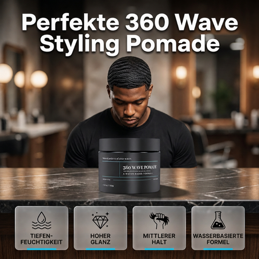 ✨Wave Pomade Mittlere Haltkraft Wasserbasis Hochglanz Haarwachs