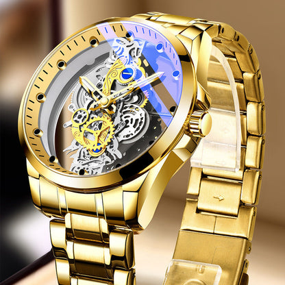 ⌚ 50% RABATT! ⚡ Zweiseitige Skelettuhr – Leuchtstark & 30 m wasserdicht ✨