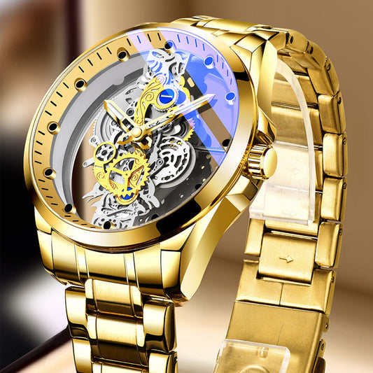 ⌚ 50% RABATT! ⚡ Zweiseitige Skelettuhr – Leuchtstark & 30 m wasserdicht ✨