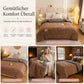 🛏️ Dicke gesteppte Winterdecke aus Schneeflocken-Samt, kuschelig warm ❄️
