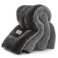 🛏️ Dicke gesteppte Winterdecke aus Schneeflocken-Samt, kuschelig warm ❄️
