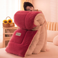 🛏️ Dicke gesteppte Winterdecke aus Schneeflocken-Samt, kuschelig warm ❄️
