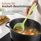 Verdickter, halbtransparenter Silikon-Suppenkelle für antihaftbeschichtete Kochgeschirre, Küchenlöffel zum Kochen