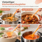 Verdickter, halbtransparenter Silikon-Suppenkelle für antihaftbeschichtete Kochgeschirre, Küchenlöffel zum Kochen