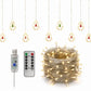 🎄 50% RABATT! Weihnachtsvorhang-Lichterkette – Fernbedienung & 8 Beleuchtungsmodi für gemütliche Festtagsfenster ✨🎁