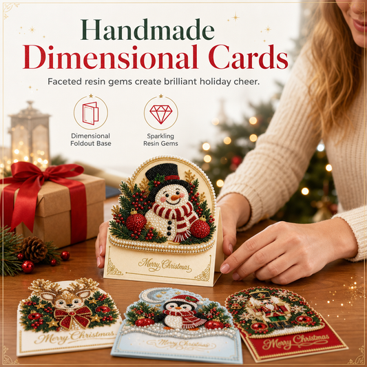 DIY 3D-Weihnachtskarten-Set
