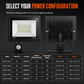 💡 50W LED-Außenstrahler mit PIR-Bewegungsmelder & Fernbedienung – IP66 wasserdicht, Aluminium, für Hof & Garten