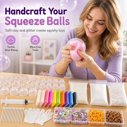 ✨ JETZT 50 % RABATT ✨DIY-Knetball-Bastelset – Squishy-Bälle selbst gestalten-Gcom