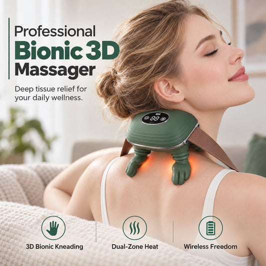Bionischer 3D-Massager für Nacken und Schultern