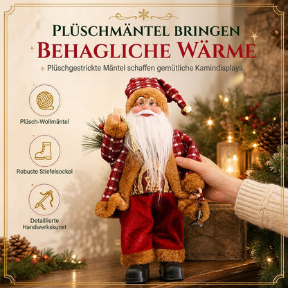 📢📢 50% RABATT!! ⏰ Dekorative stehende Weihnachtsmann-Weihnachtstasche, Weihnachtsmann-Puppe, festlicher Tischornament