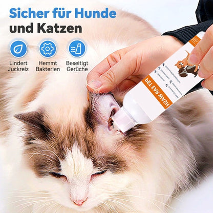 🐾 2 KAUFEN, 1 GRATIS! ✨ Ohrenreiniger für Haustiere – Sanfte Formel mit beruhigender Aloe für Hunde und Katzen, beugt Infektionen und Gerüchen vor 🌿👂