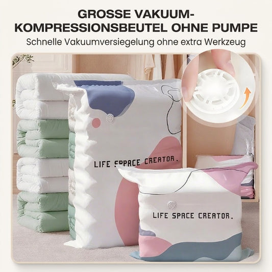 Große vakuum-Kompressionsbeutel zur Aufbewahrung – ohne Pumpe 🧳✨📦